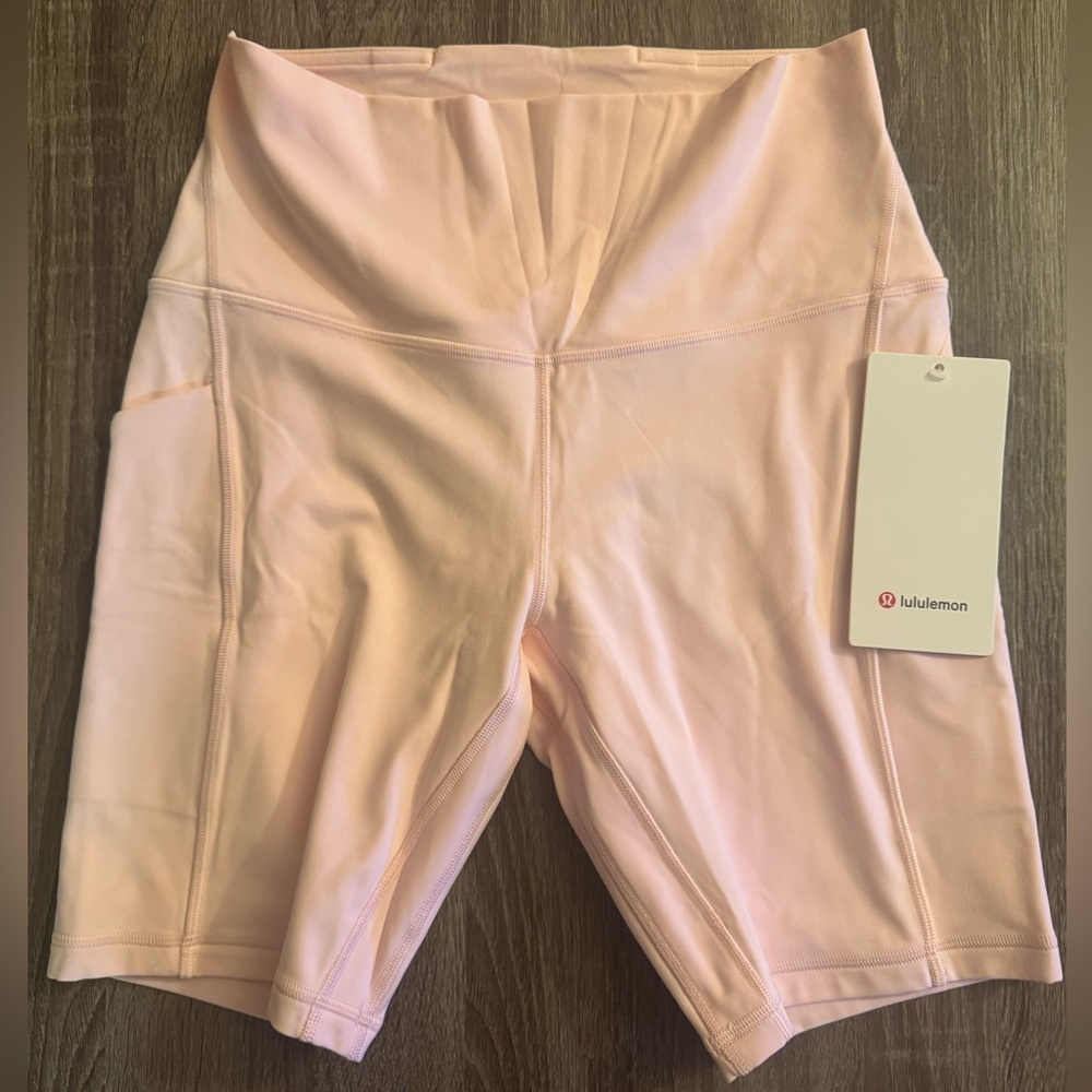 Lululemon Align High-Rise Short 8",w/pockets. Size 6. Strawberry Milkshake.Pink. - Picture 5 of 16